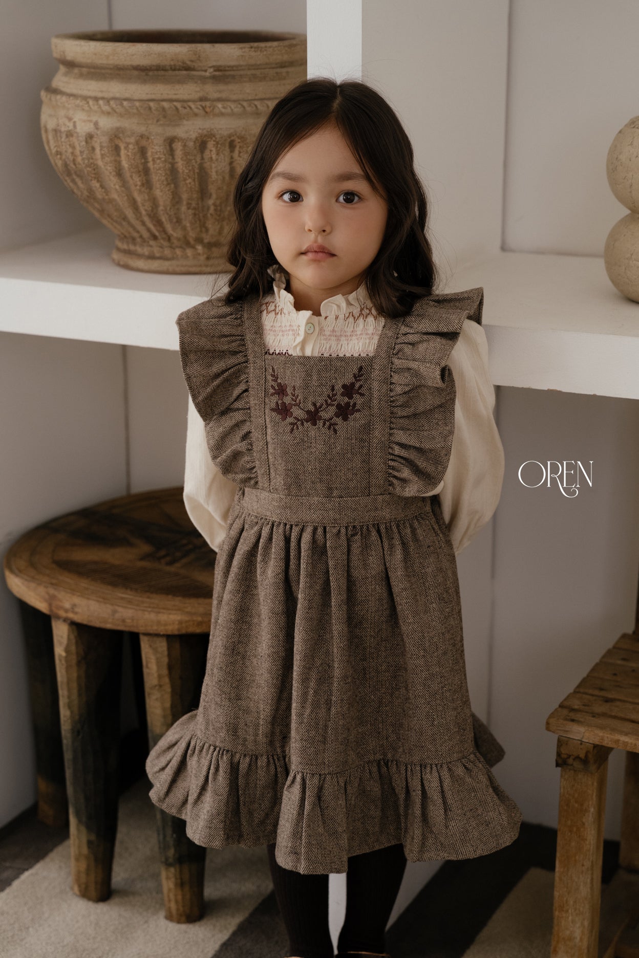 [OREN] Solen suspender dress