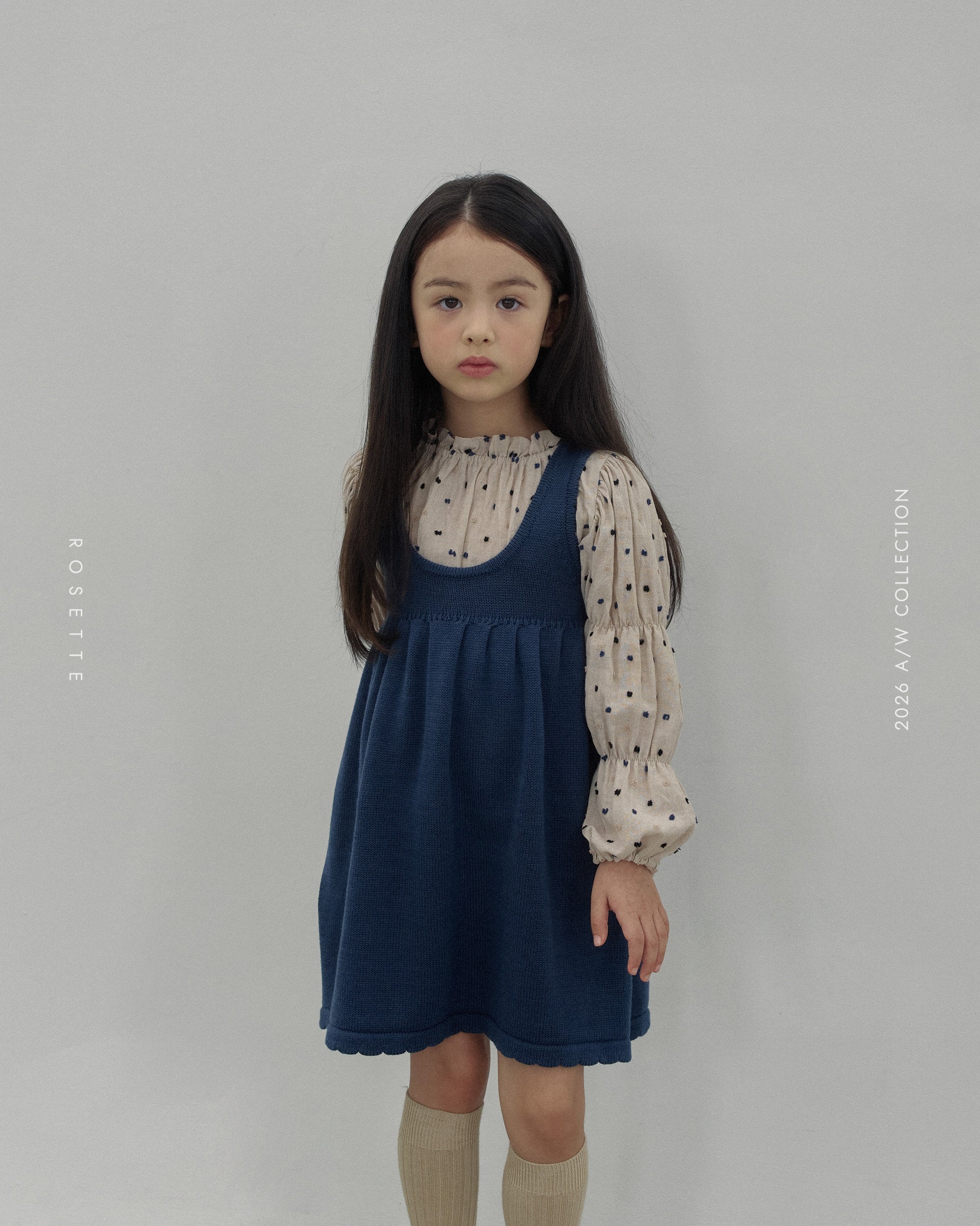 ［ROSETTE］Dot puff blouse