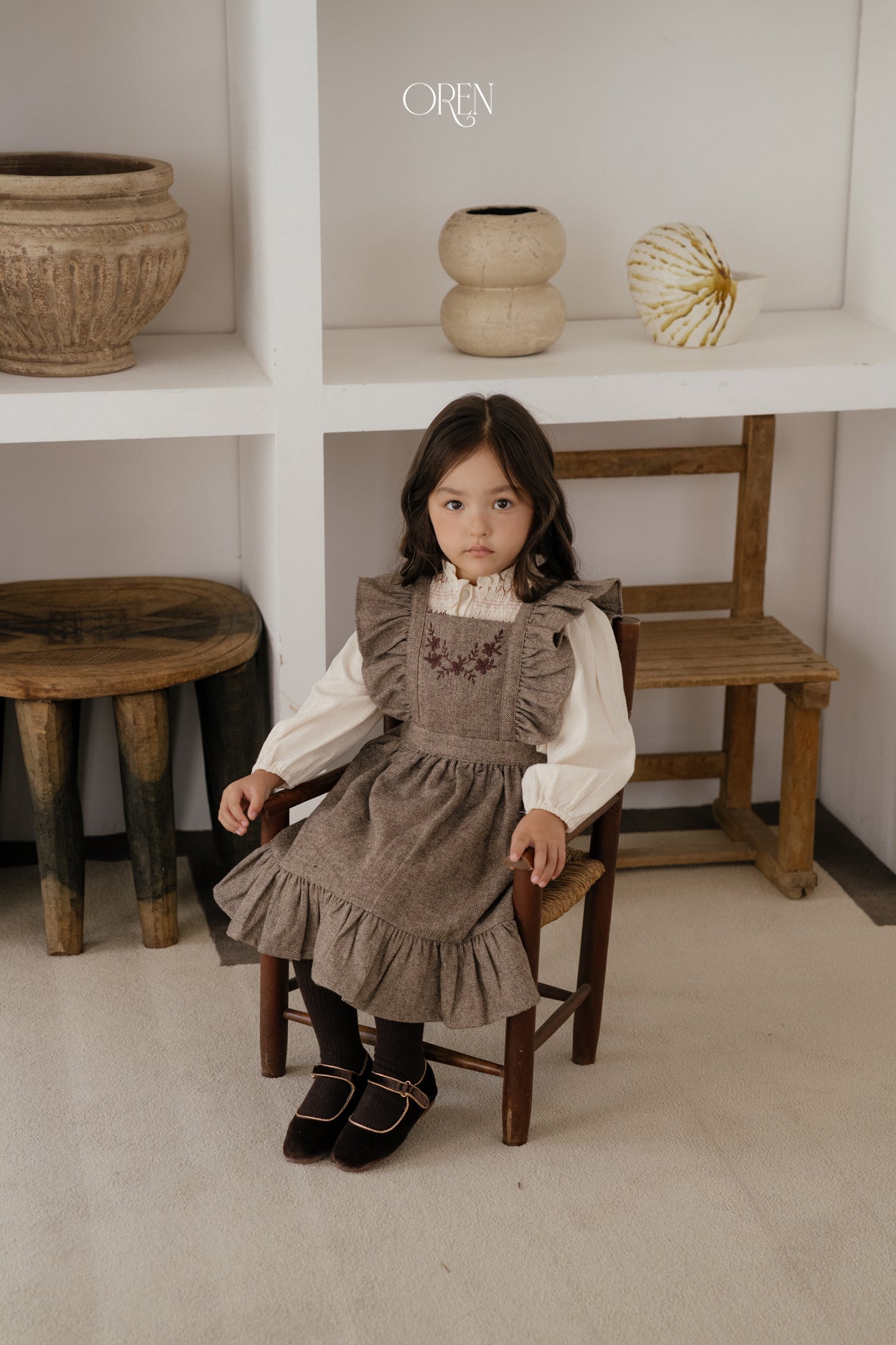 [OREN] Solen suspender dress