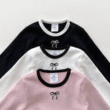 [whitesketchbook] Peach ribbon tee