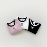[whitesketchbook] Peach ribbon tee