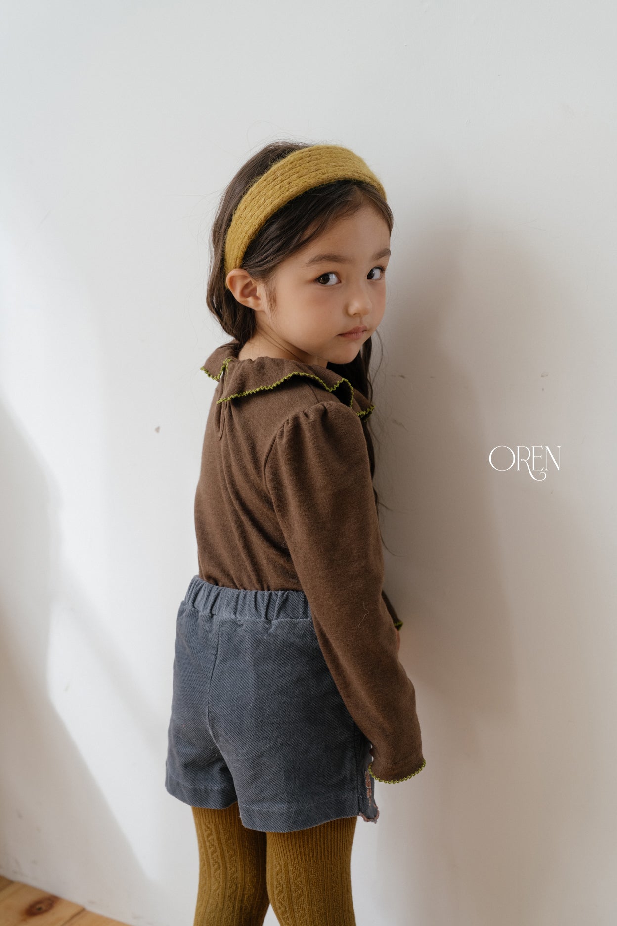 [OREN] Bella embroidery culotte pants