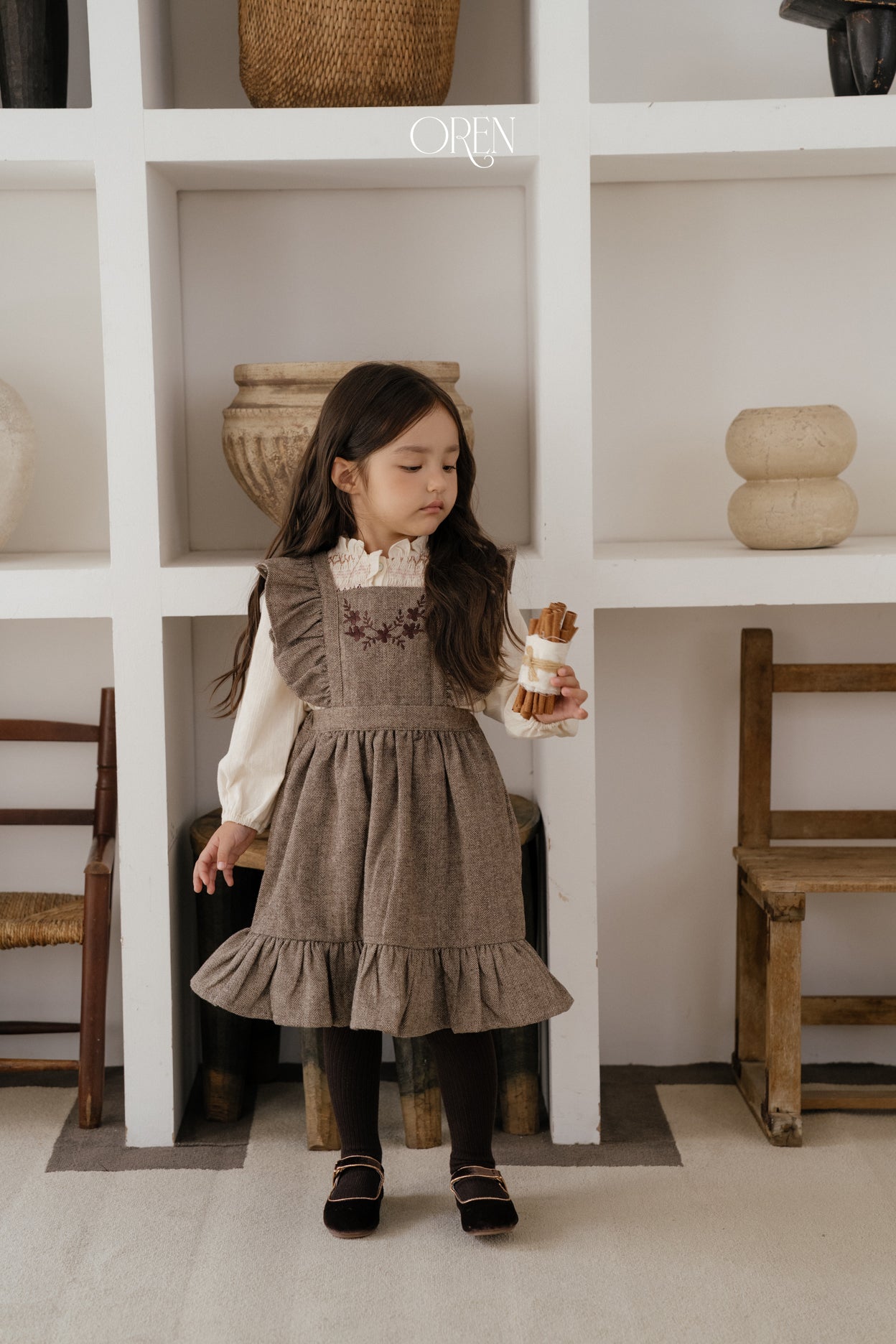 [OREN] Solen suspender dress