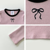 [whitesketchbook] Peach ribbon tee