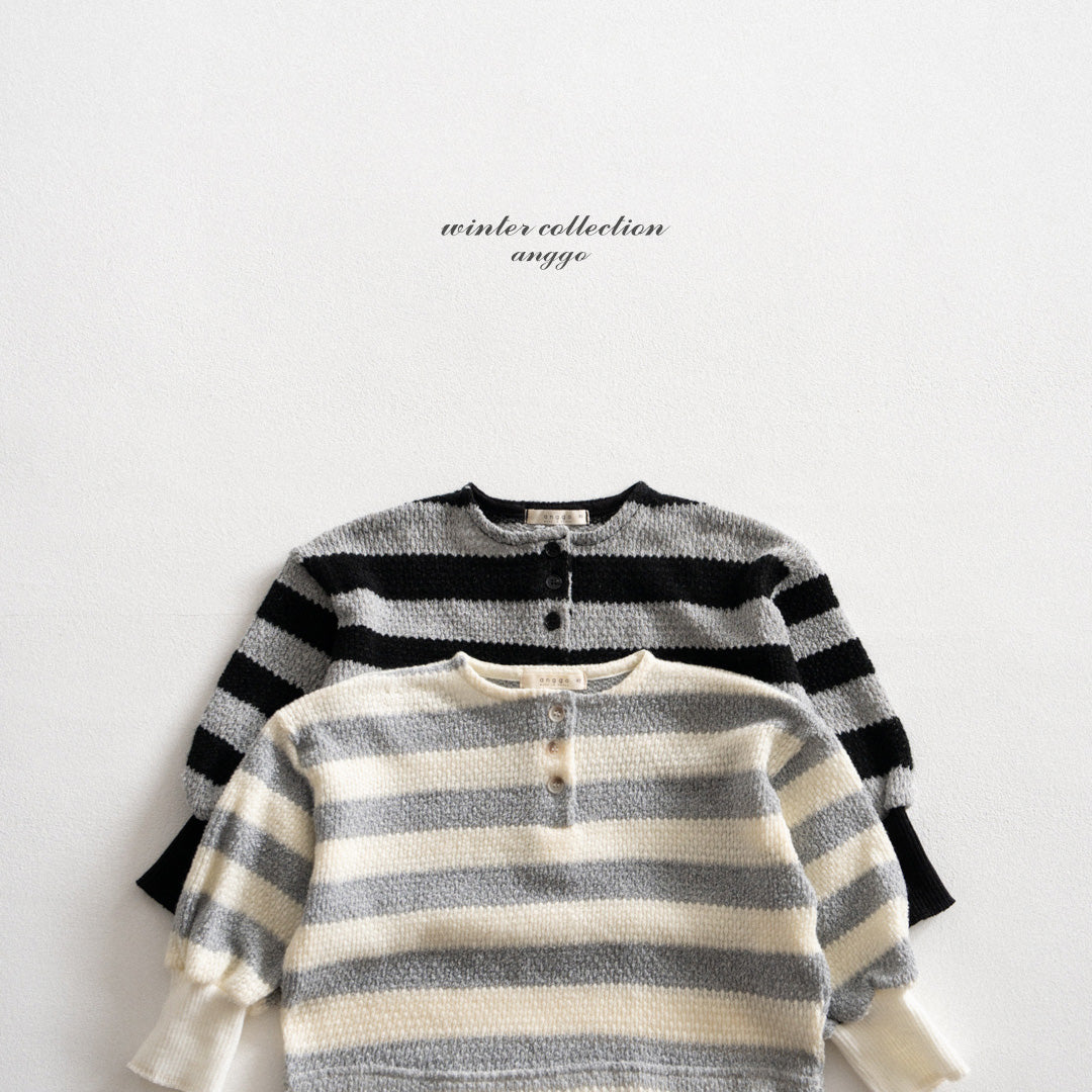 ［anggo］Pretzel stripe tops