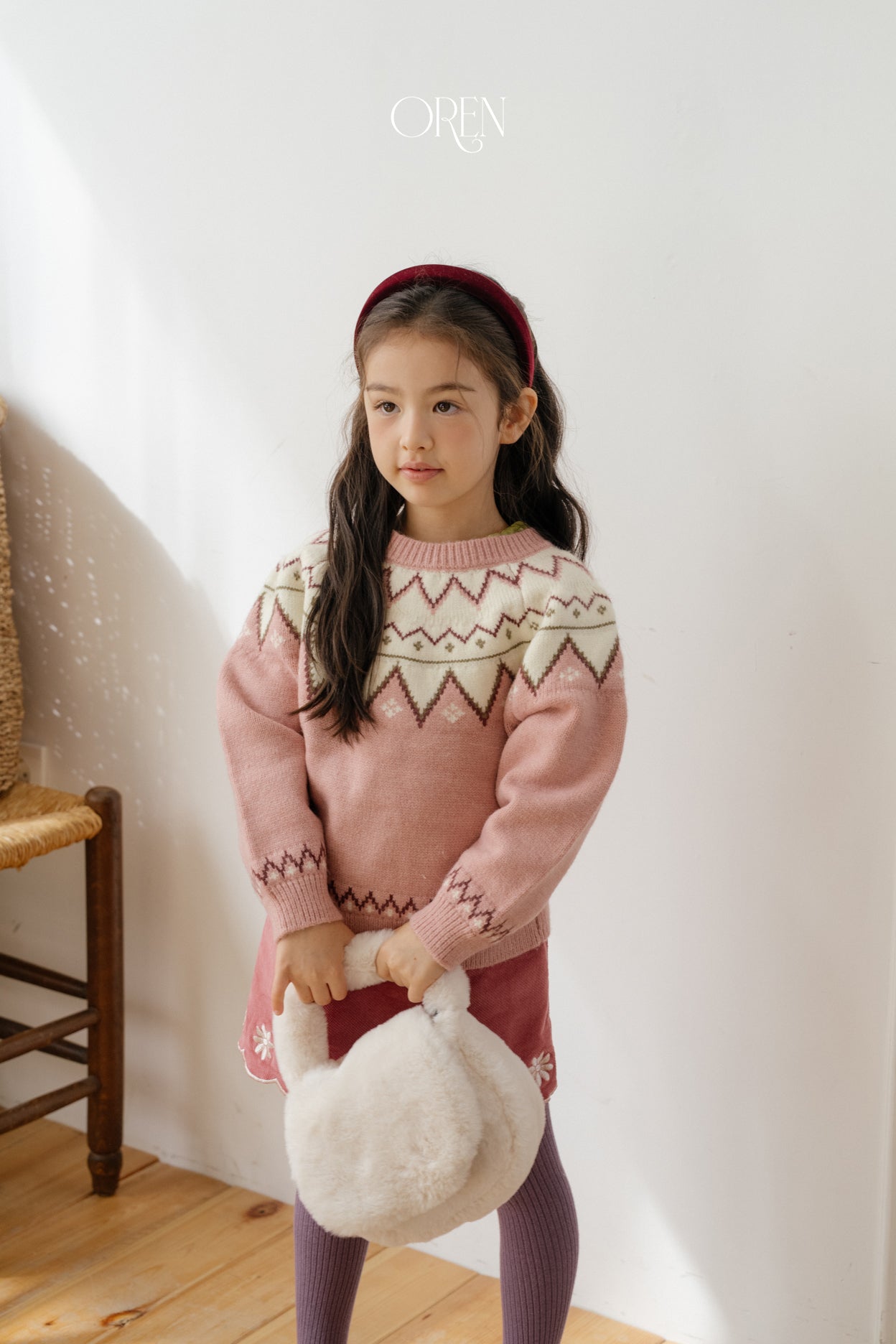 [OREN] Oslo reversible knit cardigan