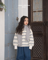 ［anggo］Pretzel stripe tops