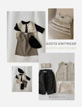 ［Aosta］Knit Cookie Vest