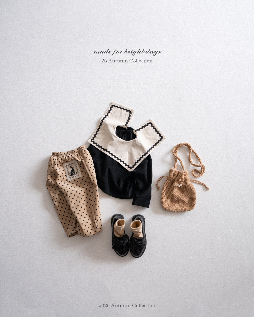 ［anggo］Nutella collar blouse