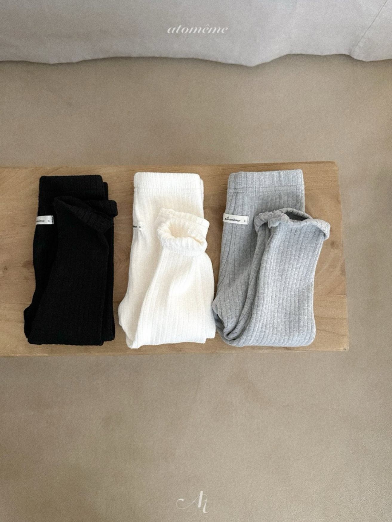 [atomeme] Winter Ribbed Leggings