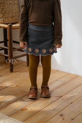 [OREN] Marron cable tights