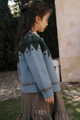 [OREN] Oslo reversible knit cardigan