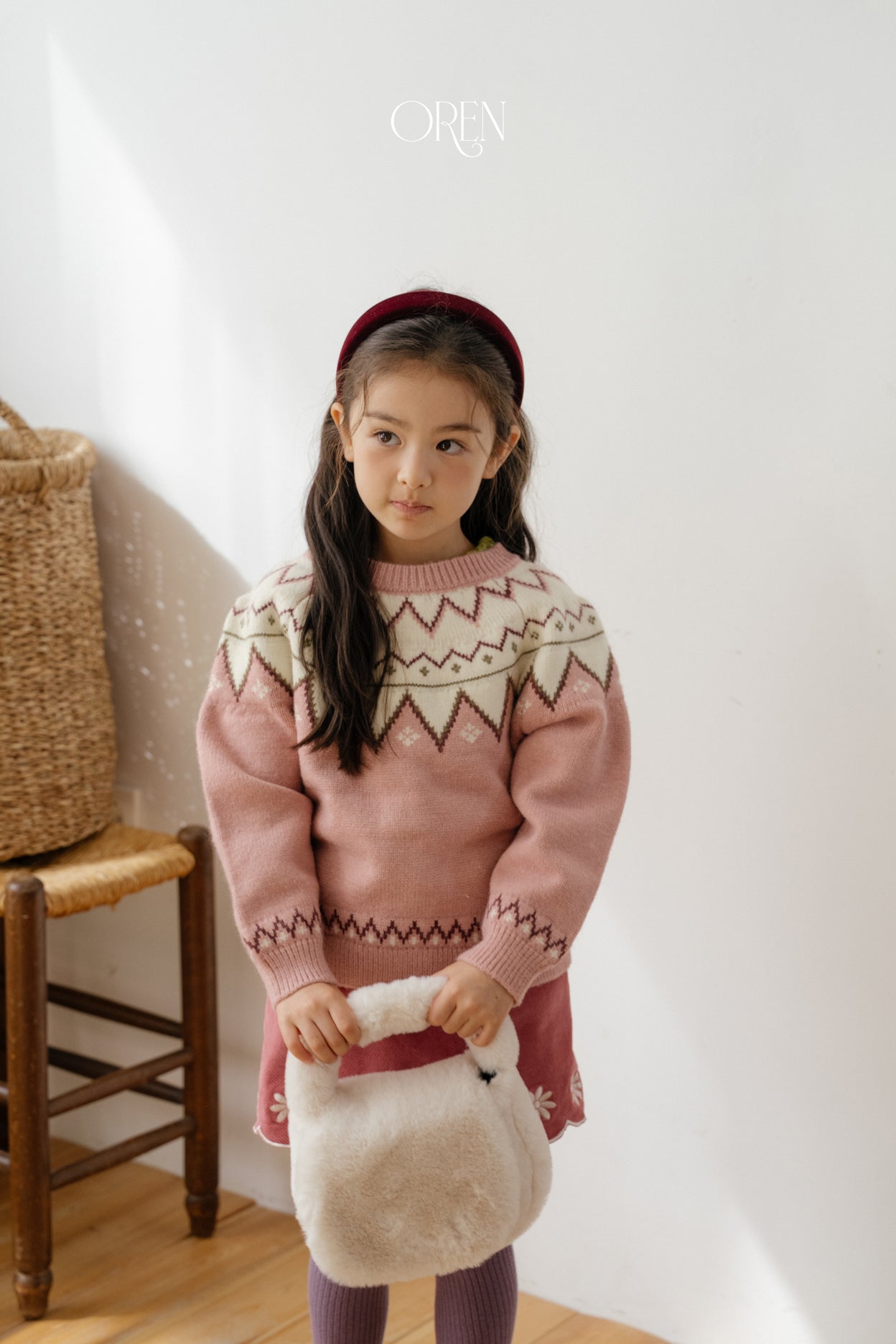 [OREN] Oslo reversible knit cardigan