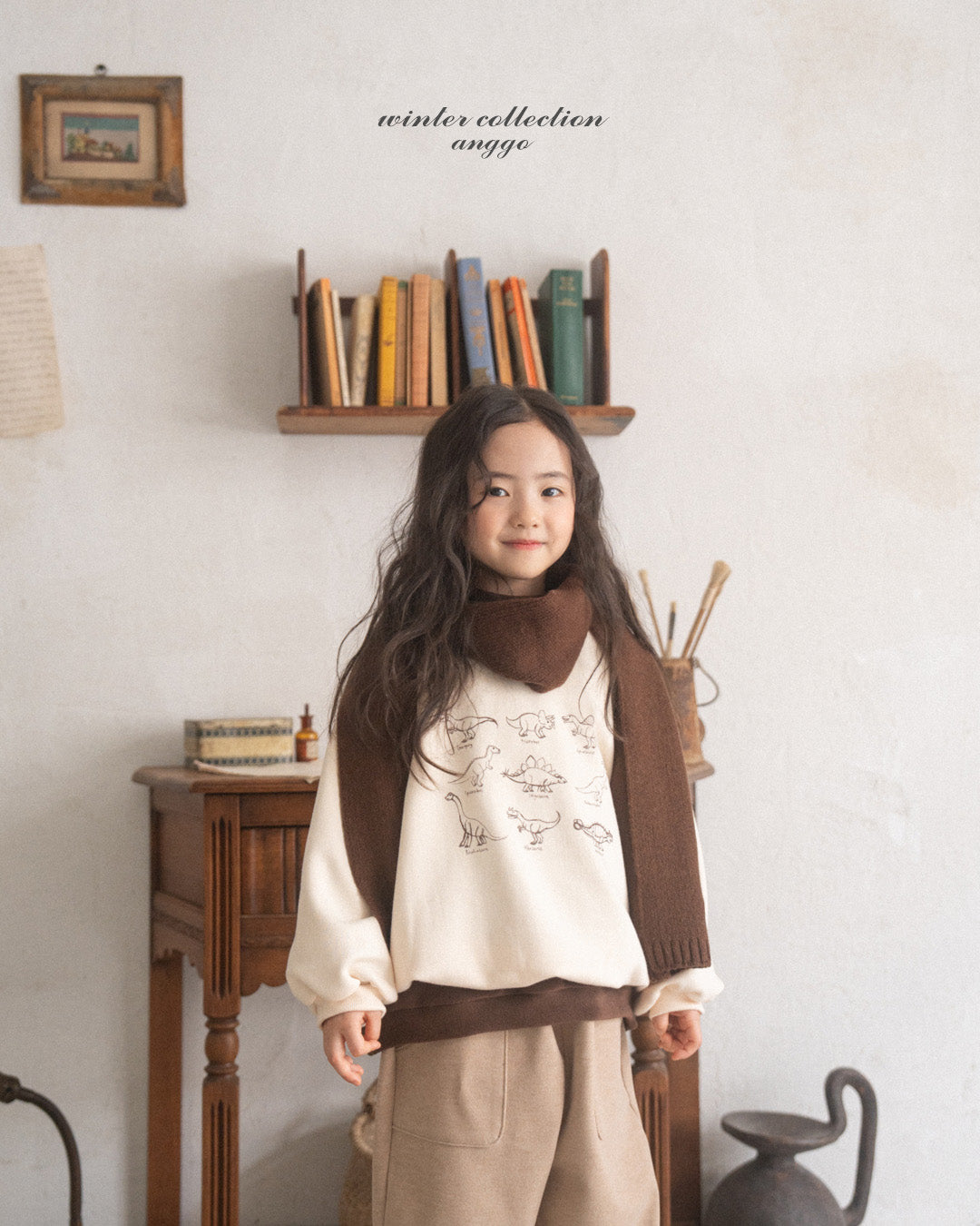 ［anggo］Anggo knit muffler