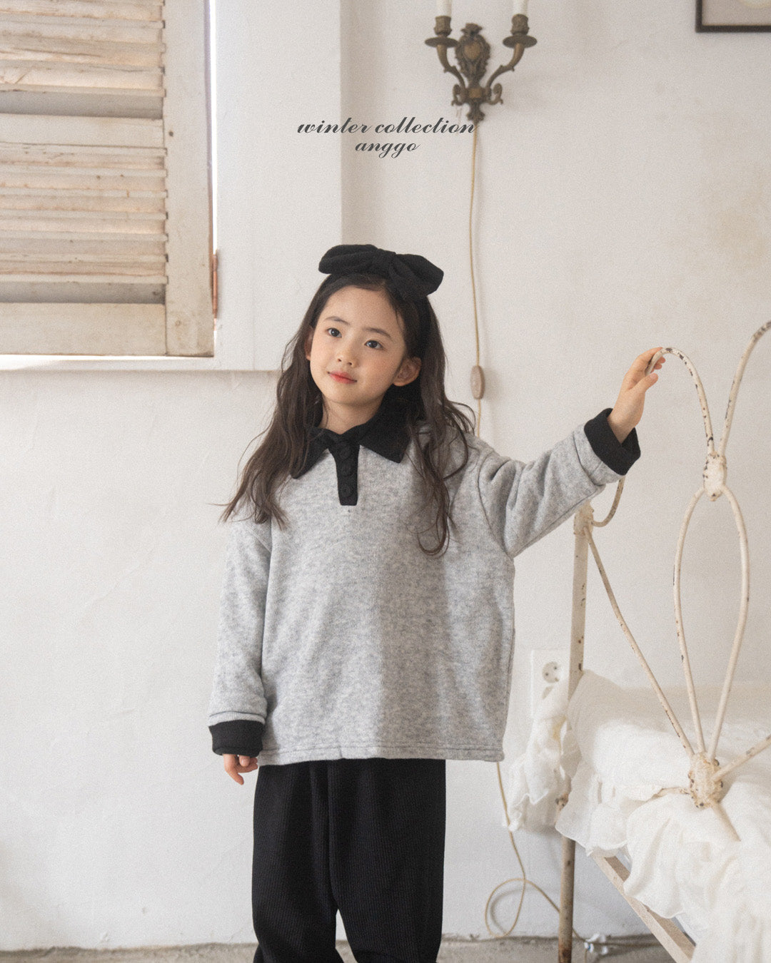 ［anggo］Choco chip ribbon hairband