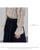 ［ROSETTE］Dot puff blouse