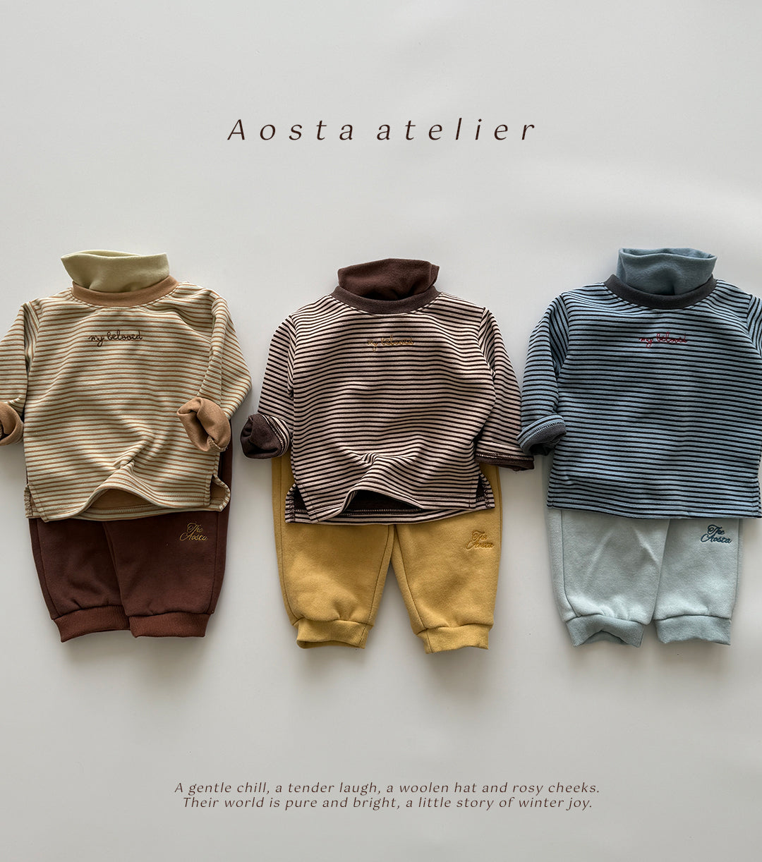 ［Aosta］Fake turtleneck