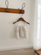 Flower ribbon camisole blouse
