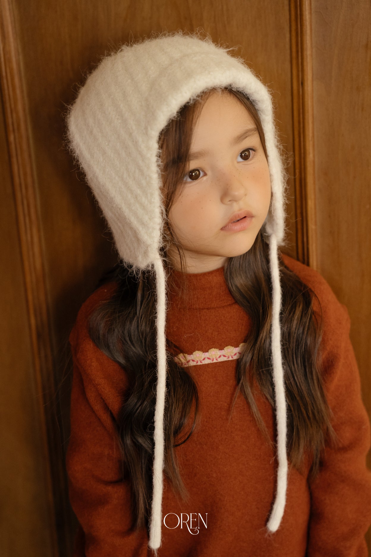 [OREN] Flip knit brim beanie