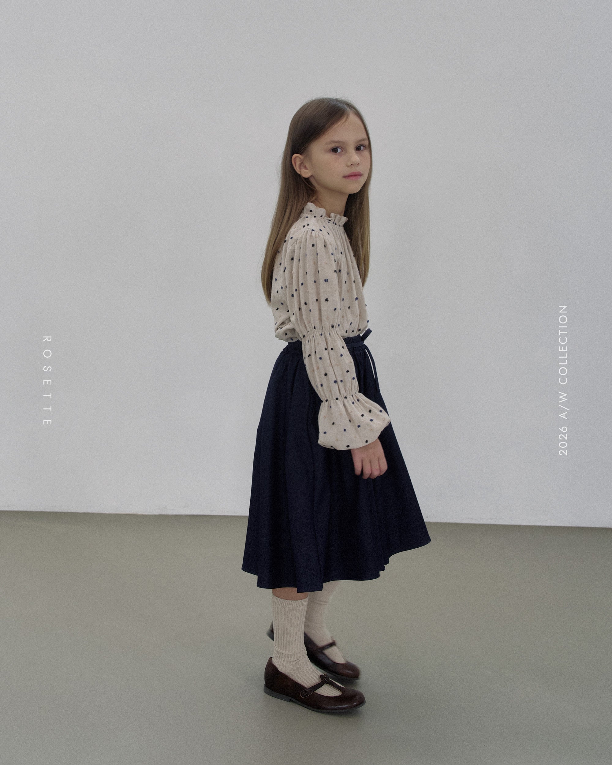 ［ROSETTE］Dot puff blouse