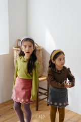 [OREN] Bella embroidery culotte pants