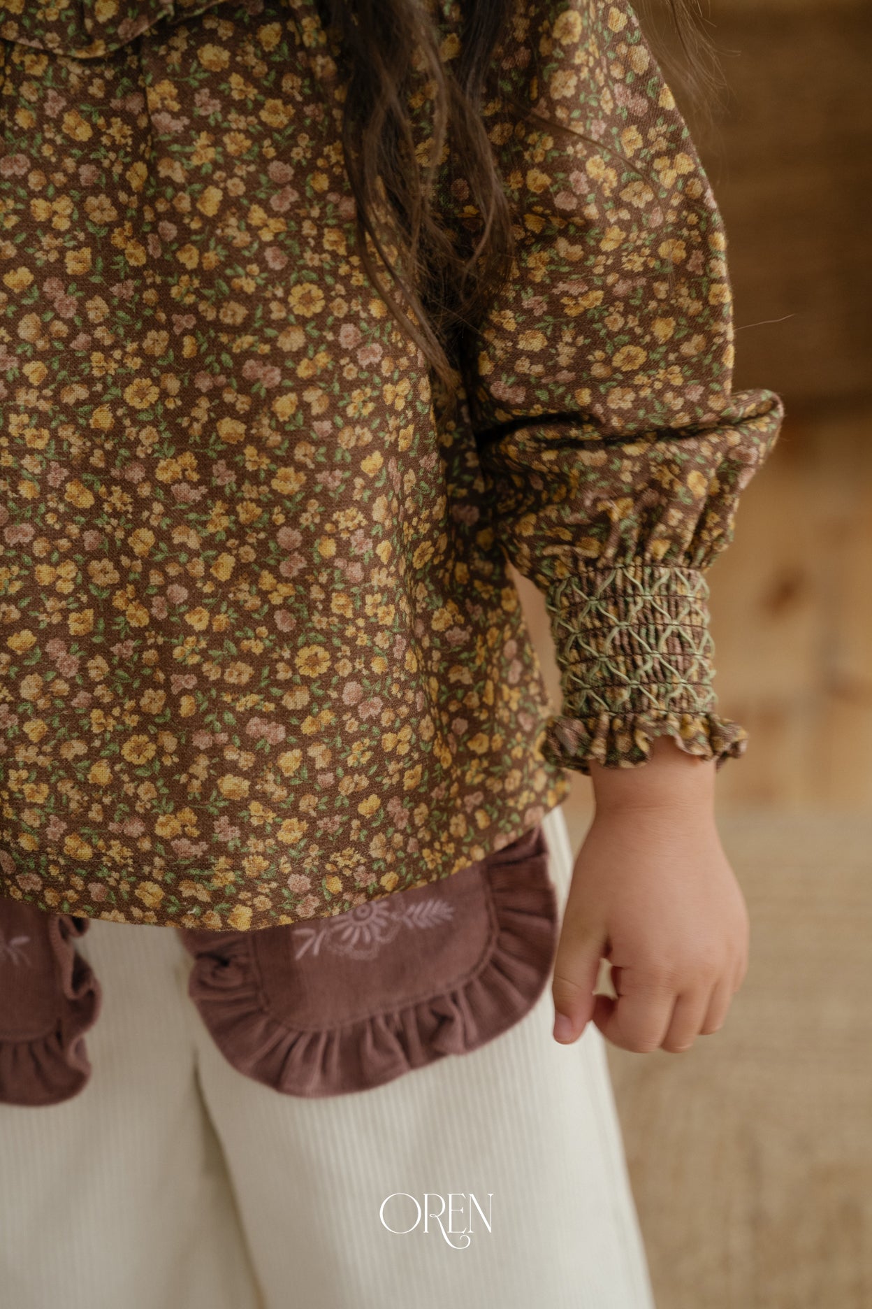 [OREN] Rivka frill blouse