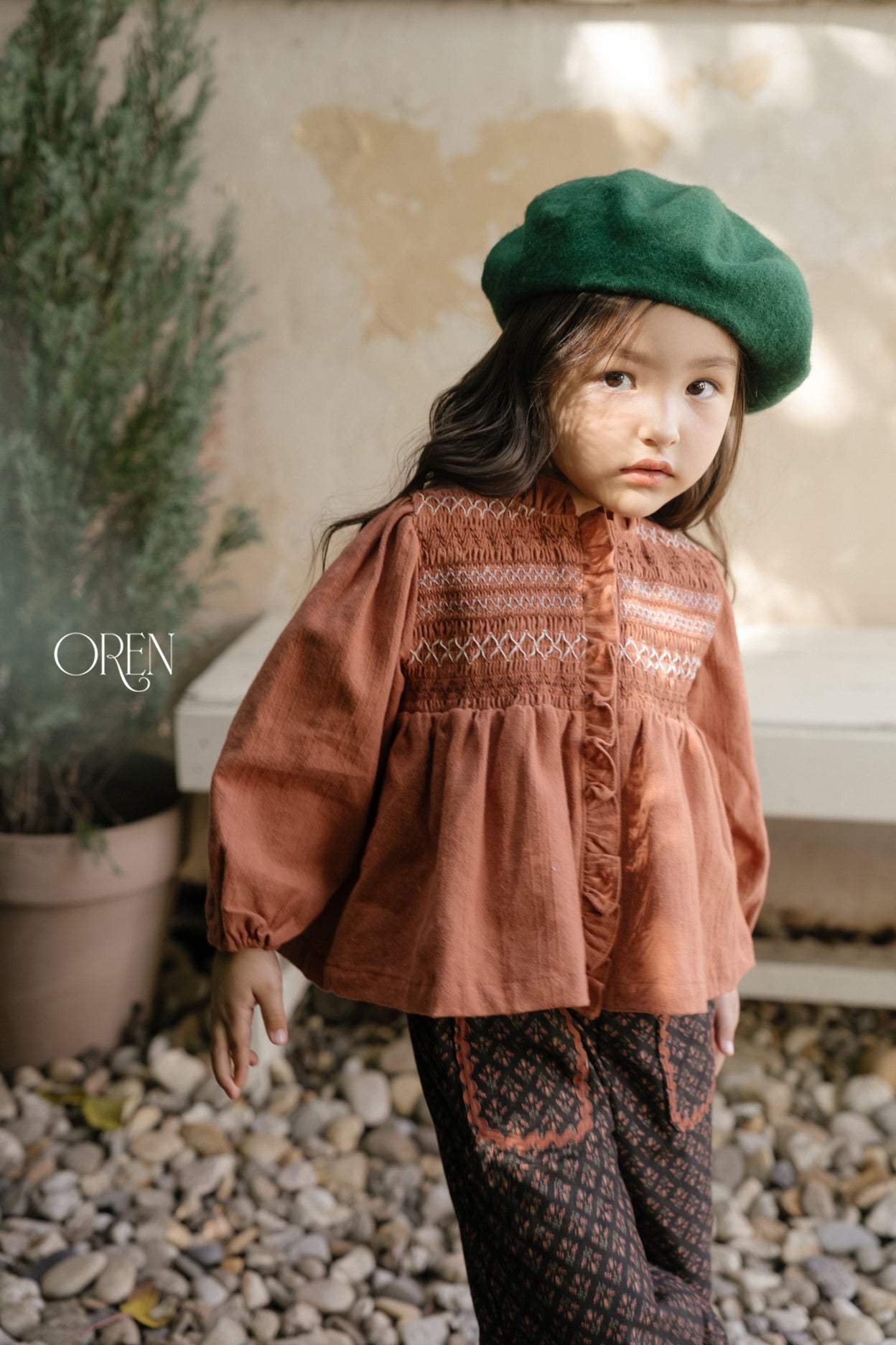 [OREN] Merci smock blouse
