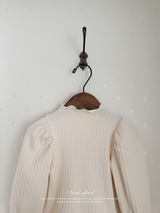 Mellow rib puff tops