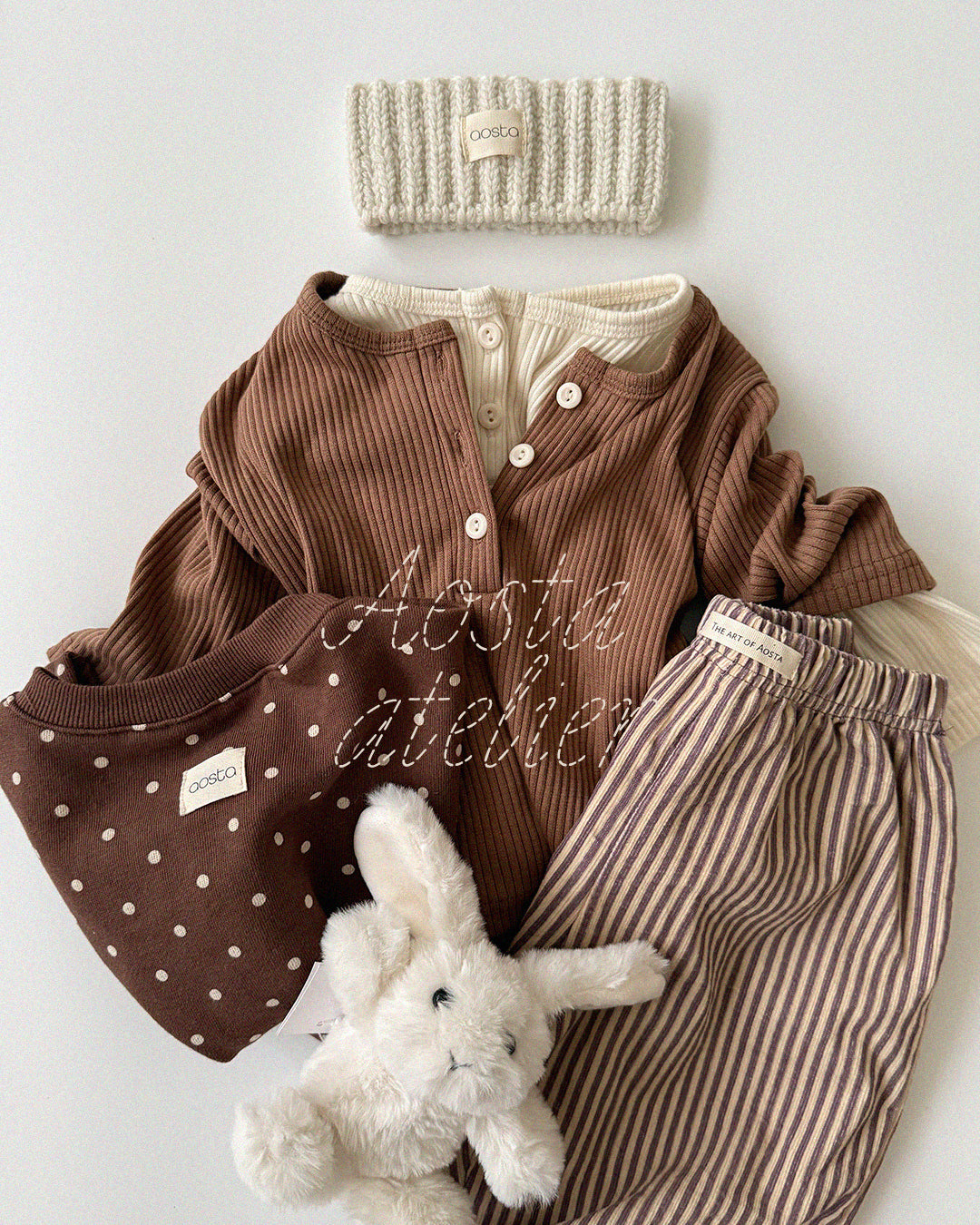 ［Aosta］Knit Cookie Headband