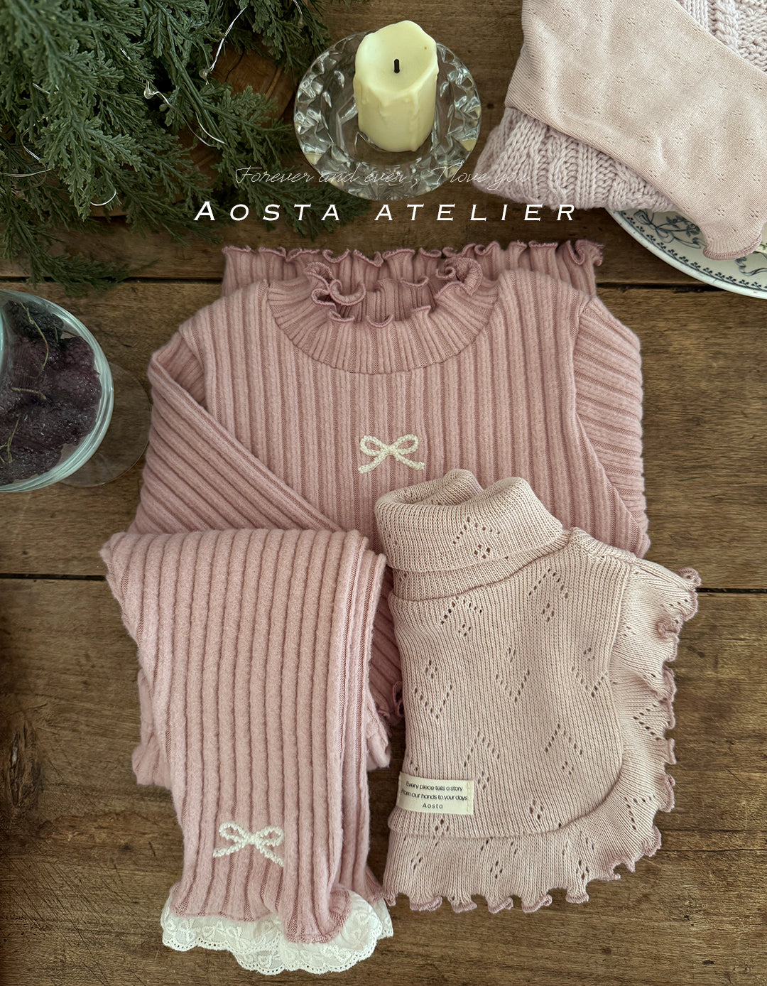 ［Aosta］Le ette frill turtleneck