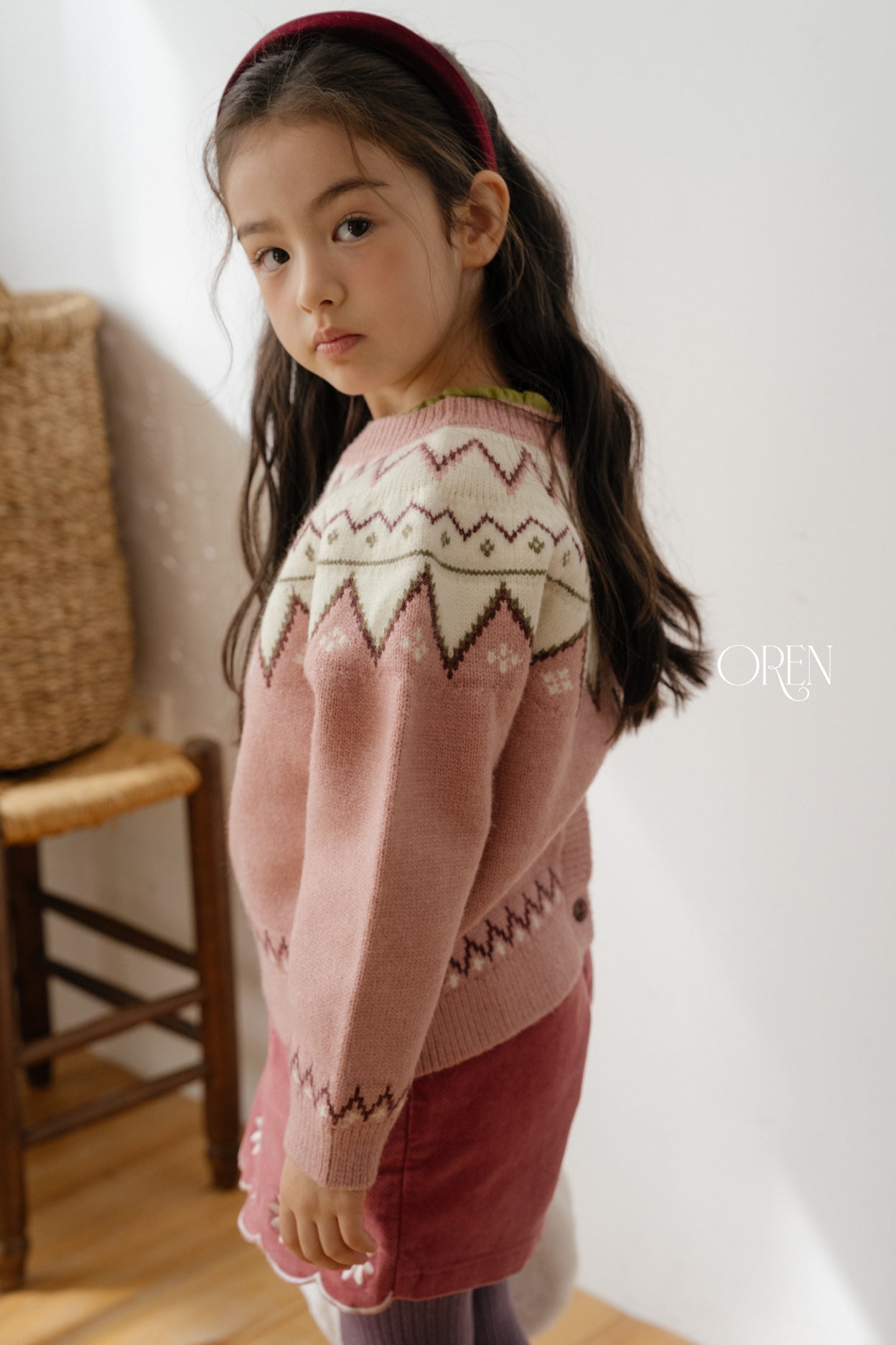 [OREN] Oslo reversible knit cardigan