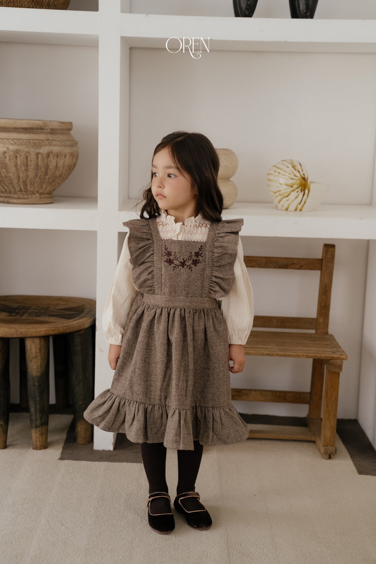 [OREN] Solen suspender dress