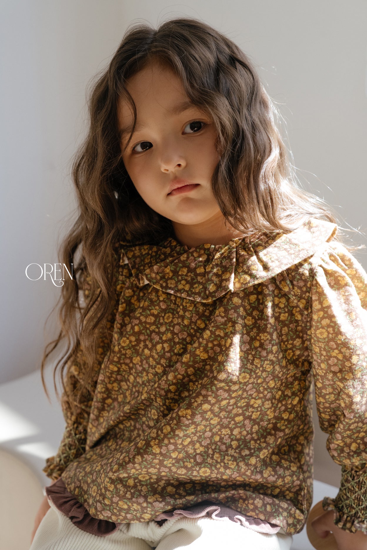 [OREN] Rivka frill blouse