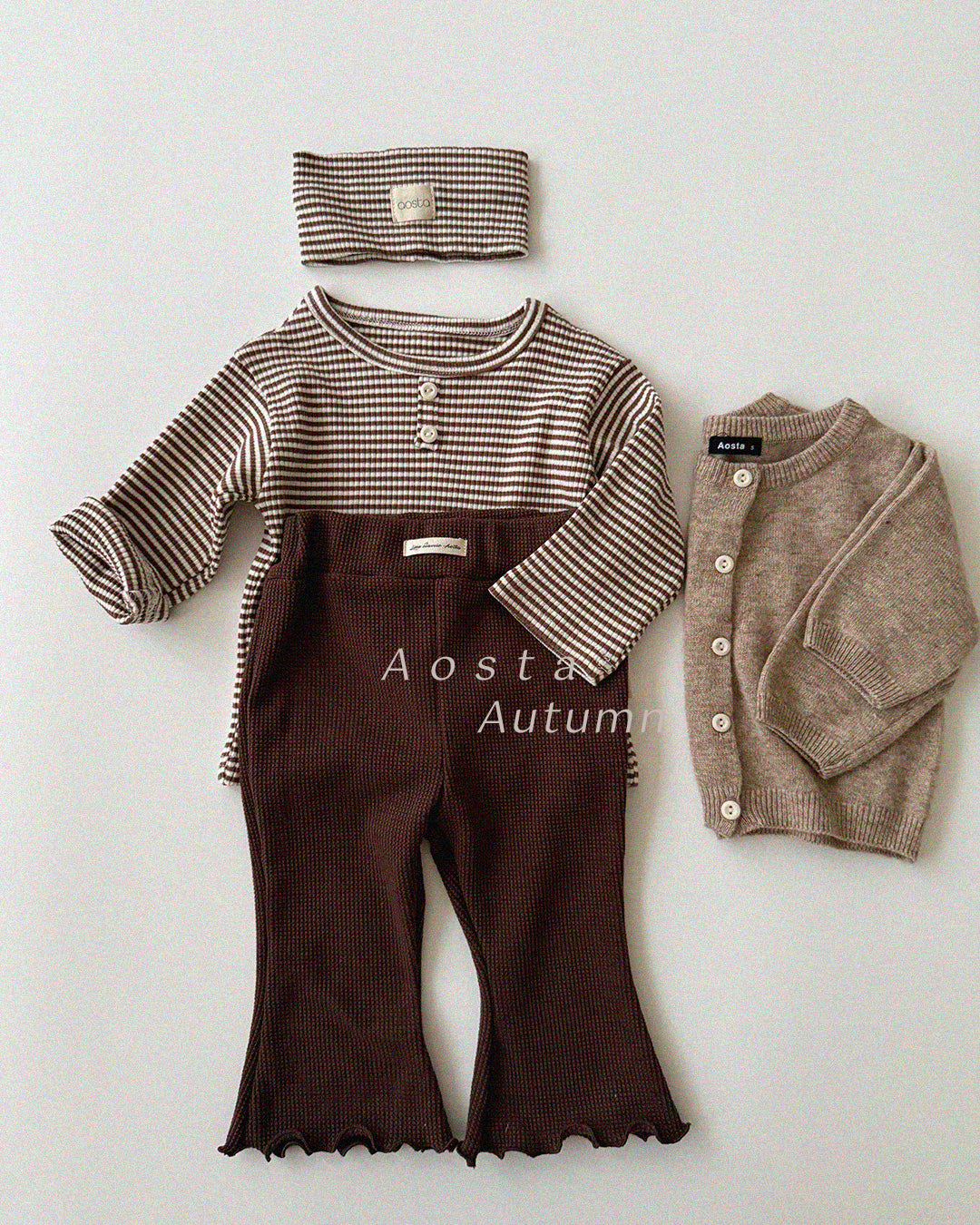 ［Aosta］Cookie Stripe Headband
