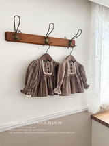 Chocolate smock blouse