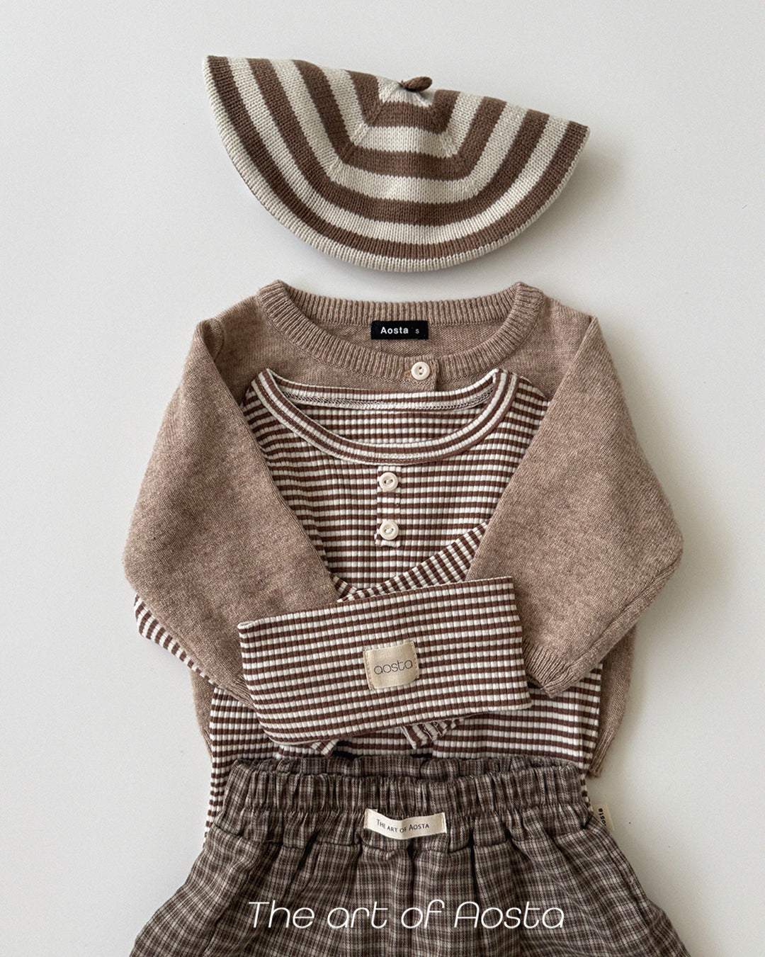 ［Aosta］Knit Cookie Beret