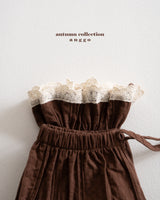 ［anggo］Crepe frill pants