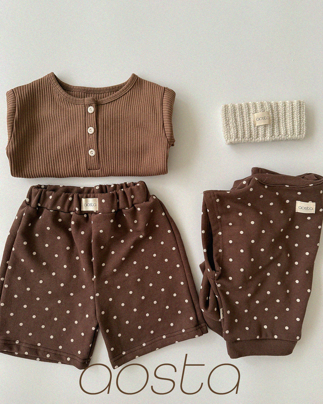 ［Aosta］Butter Button Tee