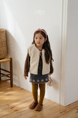 [OREN] Marron cable tights