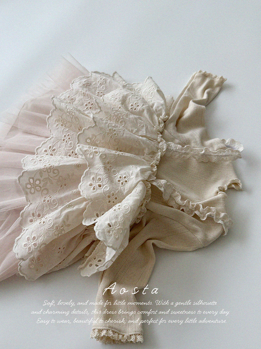 ［Aosta］Lace Cancan Blouse