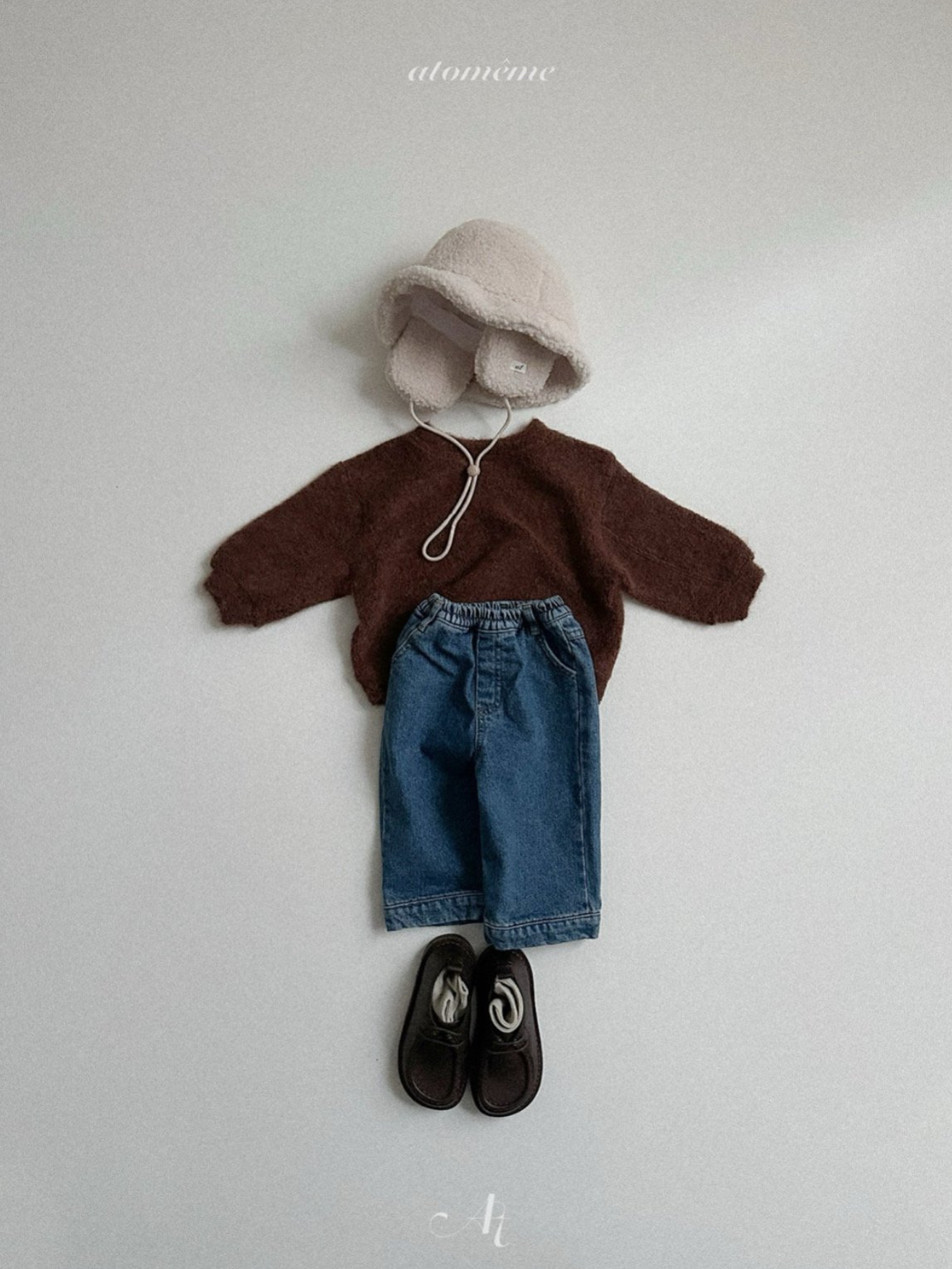 [atomeme] Half Slit Denim