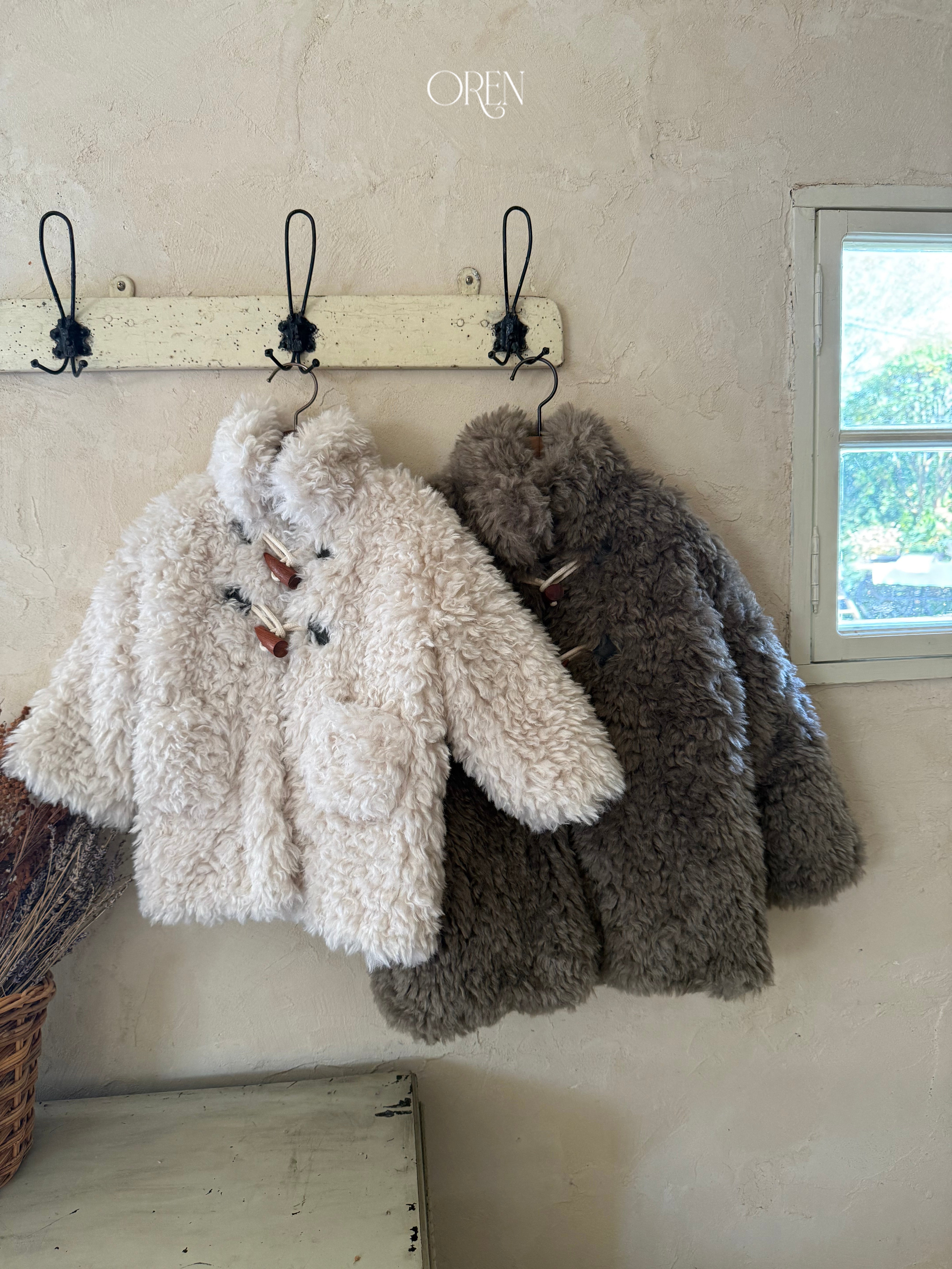[OREN] Berni toggle fur jacket