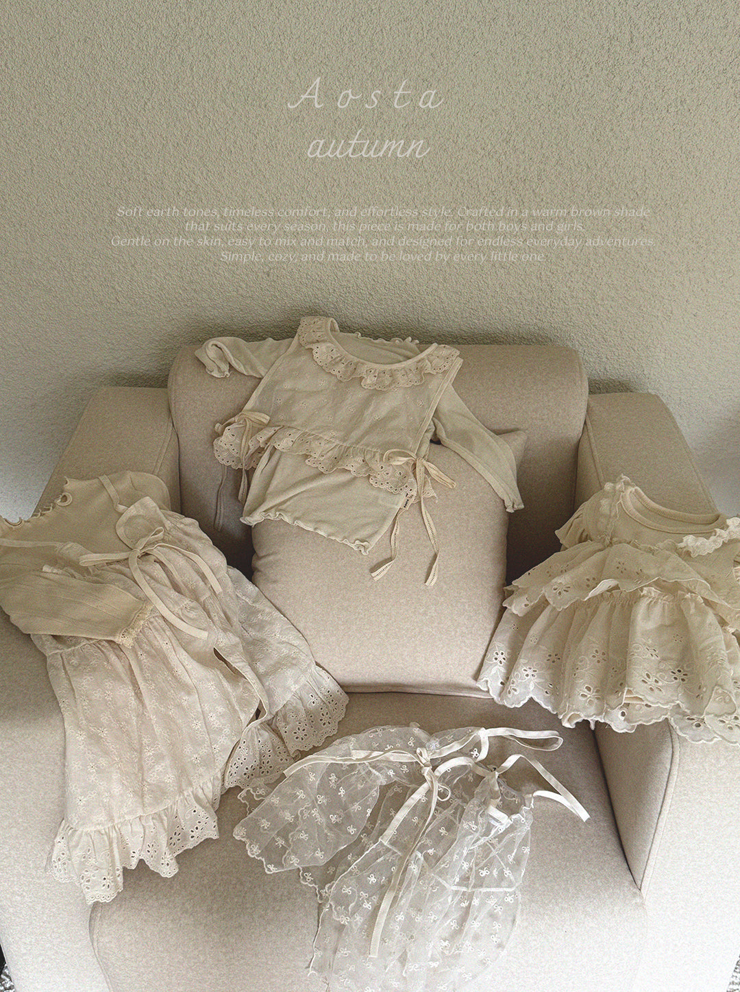 ［Aosta］Lace Olivia Vest