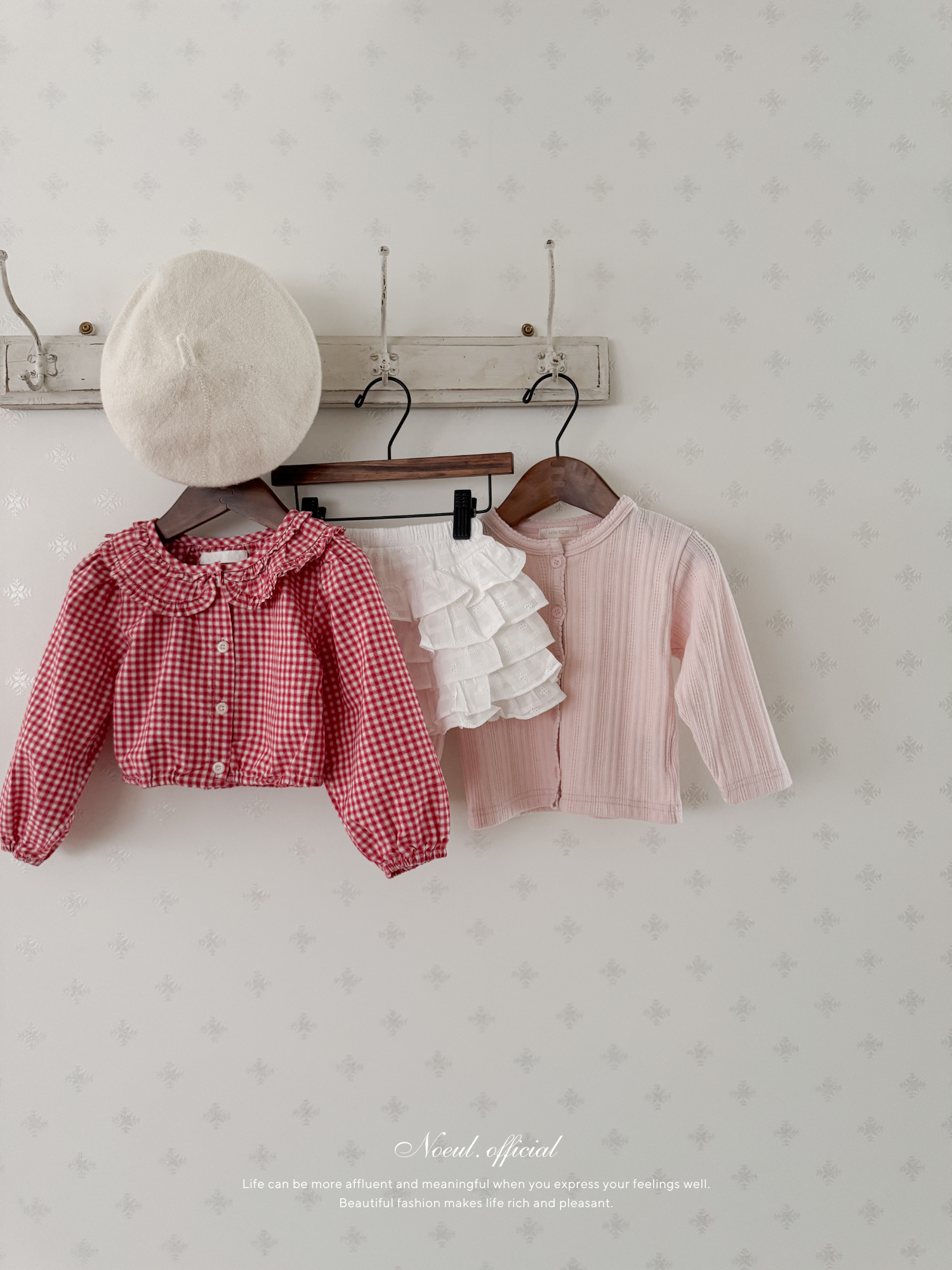 Bell check blouse
