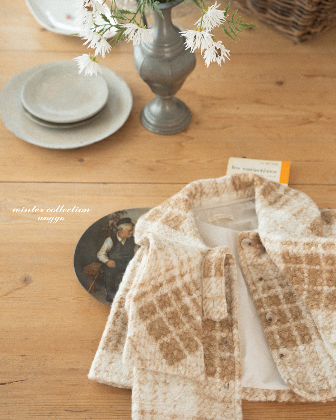 ［anggo］Financier check jacket