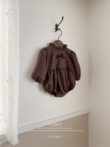 Monde check ribbon suit