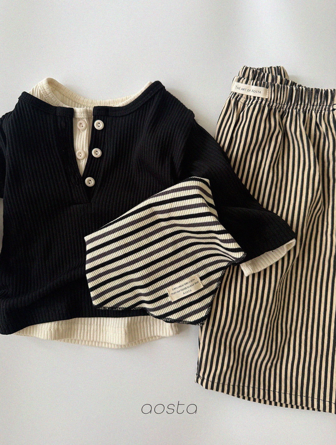 ［Aosta］Louis Stripe Pants