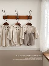 Nunu jacquard double rompers
