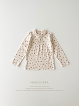 Eyelet frill tee