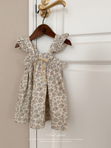 Garden frill ribbon one-piece